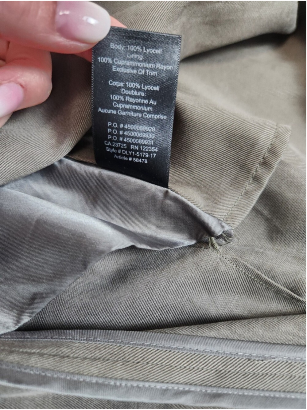 Aritzia Babaton Maximo Trench Coat Sz L Lightweight Professional Preppy Office - Picture 8 of 16